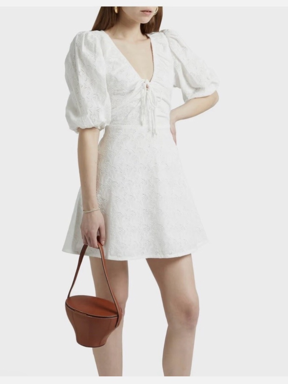 NICHOLAS Danni Broderie Anglaise Mini Dress